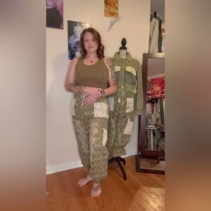 Pol Leopard Patchwork Pants
